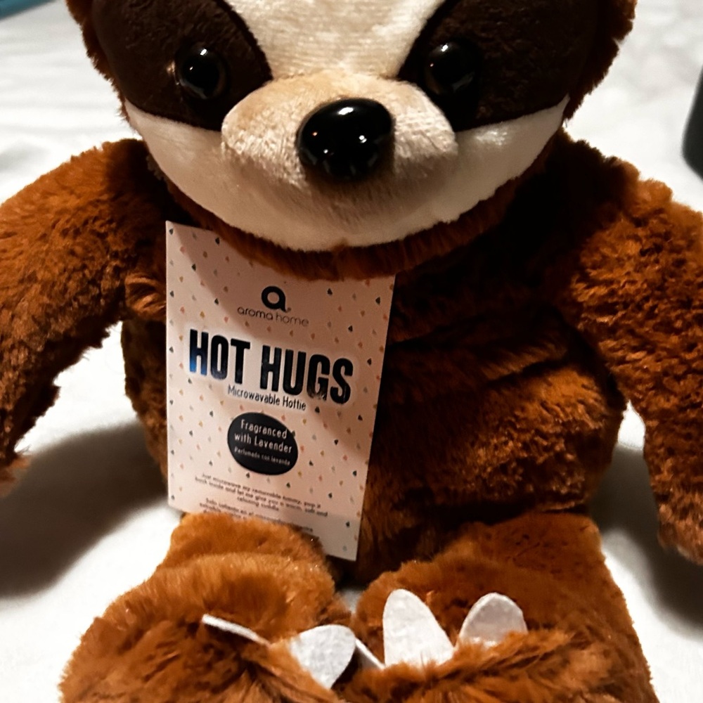 Aroma Home Hot Hugs Plush Hottie - Brown & Cream